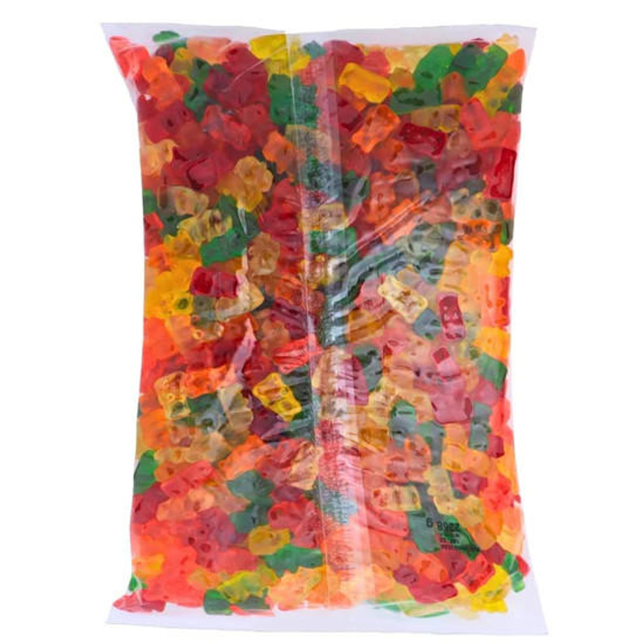  Kervan 12-Color Gummy Bears 5 lb. - 4/Case - Assorted Fruit Flavors 