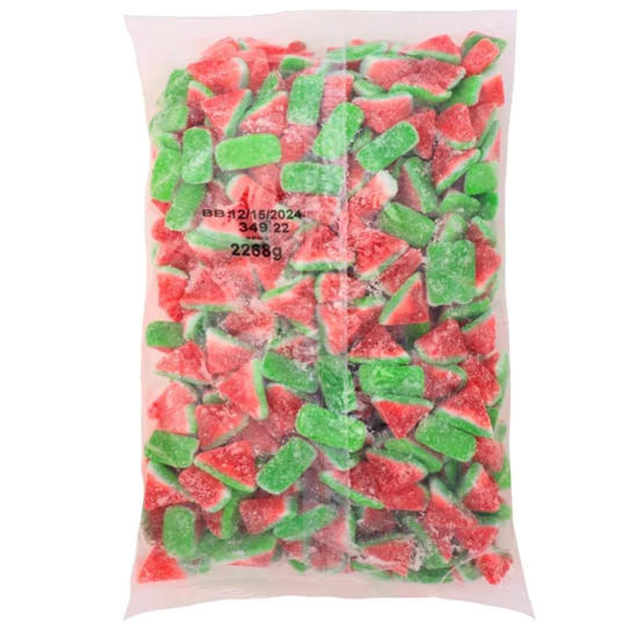  Kervan Gummy Watermelon Slices 5 lb. - 4/Case - Sweet Watermelon Flavor 