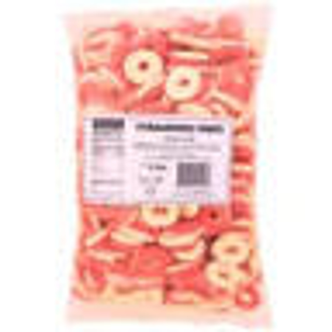  Kervan Gummy Strawberry Rings 5 lb. - 4/Case - Strawberry Sweetness 