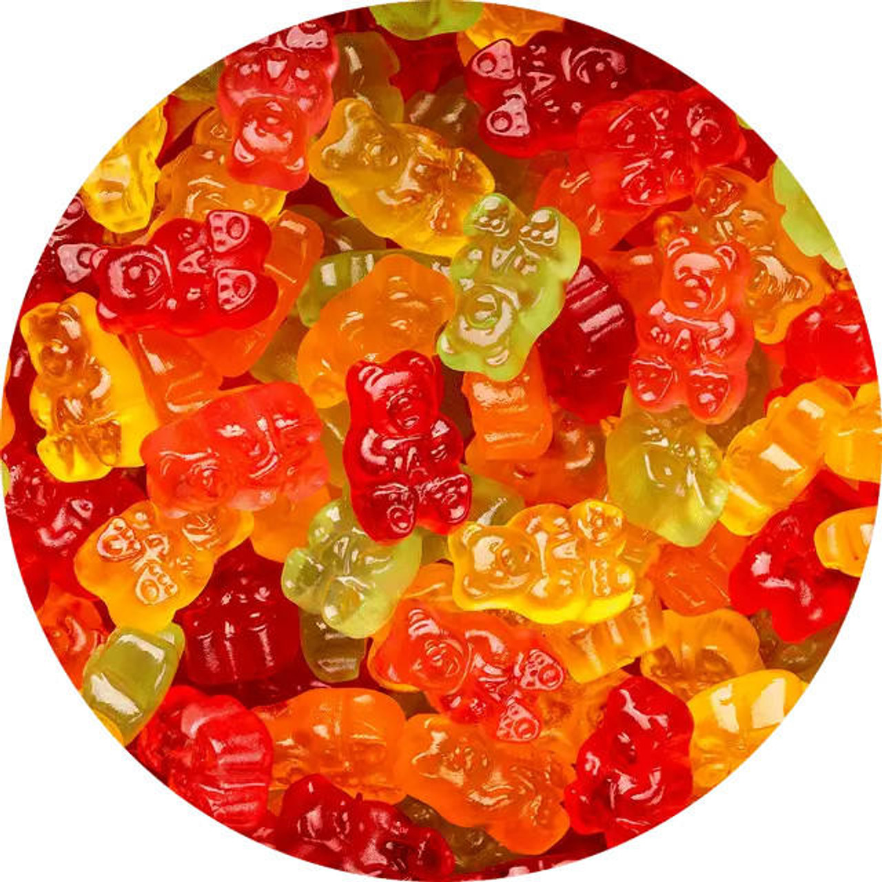  Albanese 5 Natural Flavor Gummi Bears 5 lb. - 4/Case | Brightly Colored Bears 