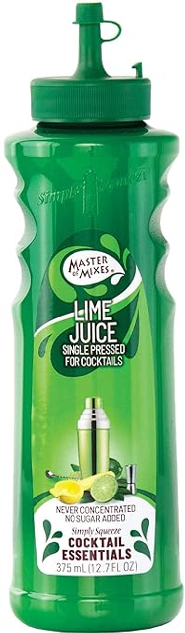 Master of Mixes 375 mL Single Pressed Lime Juice - Made with Limes (12/Case) - Chicken Pieces
