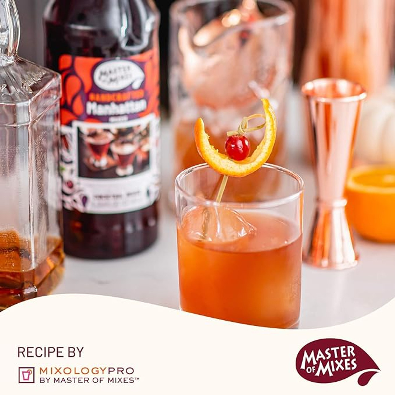 Master of Mixes 1 Liter Manhattan Martini Mix - Delicious Blend (12/Case) - Chicken Pieces