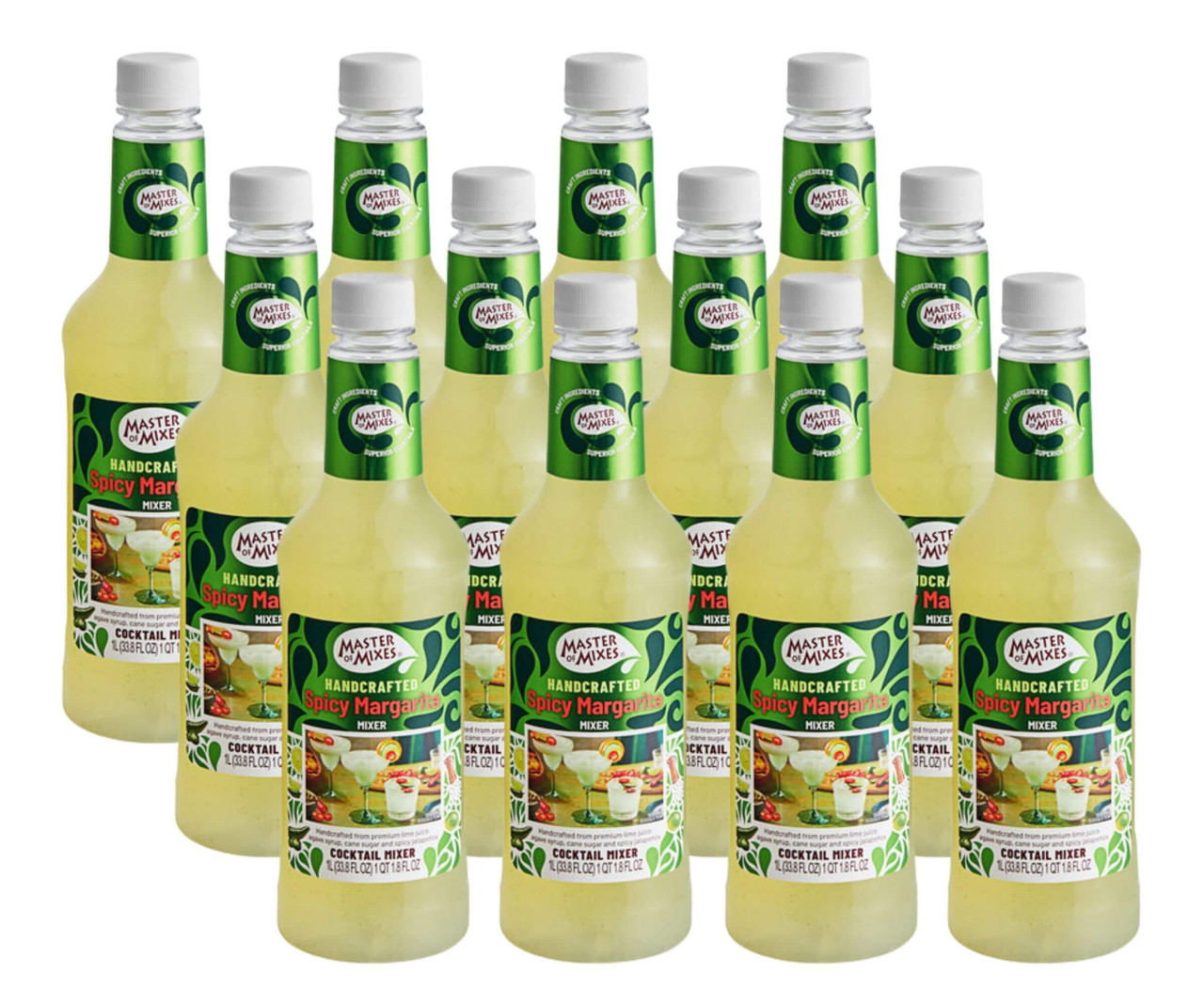 Master of Mixes Spicy Margarita Mix 1 Liter - Bold Lime, Citrus (12/Case) - Chicken Pieces