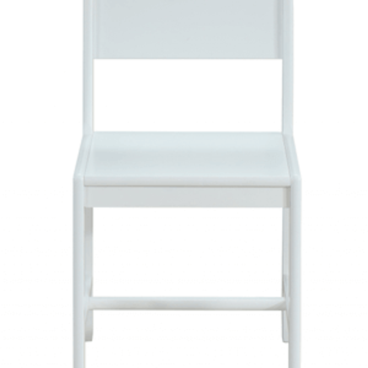 Classic White Wooden Stationary Chair