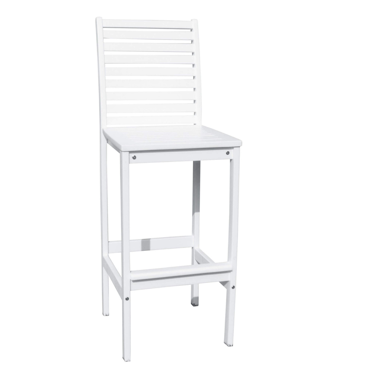 White Solid Wood Side Chair