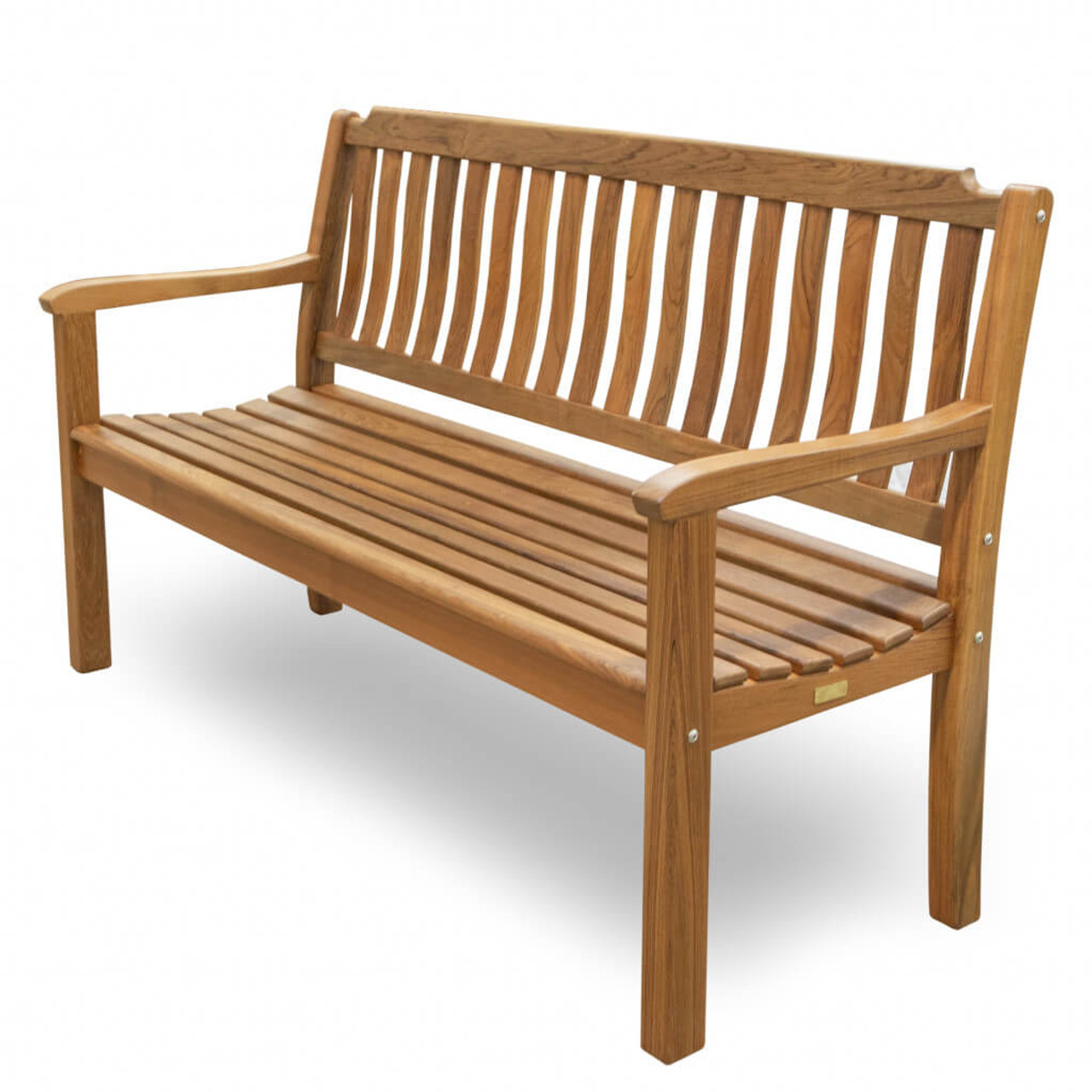 60" Teak Solid Wood Garden Bench