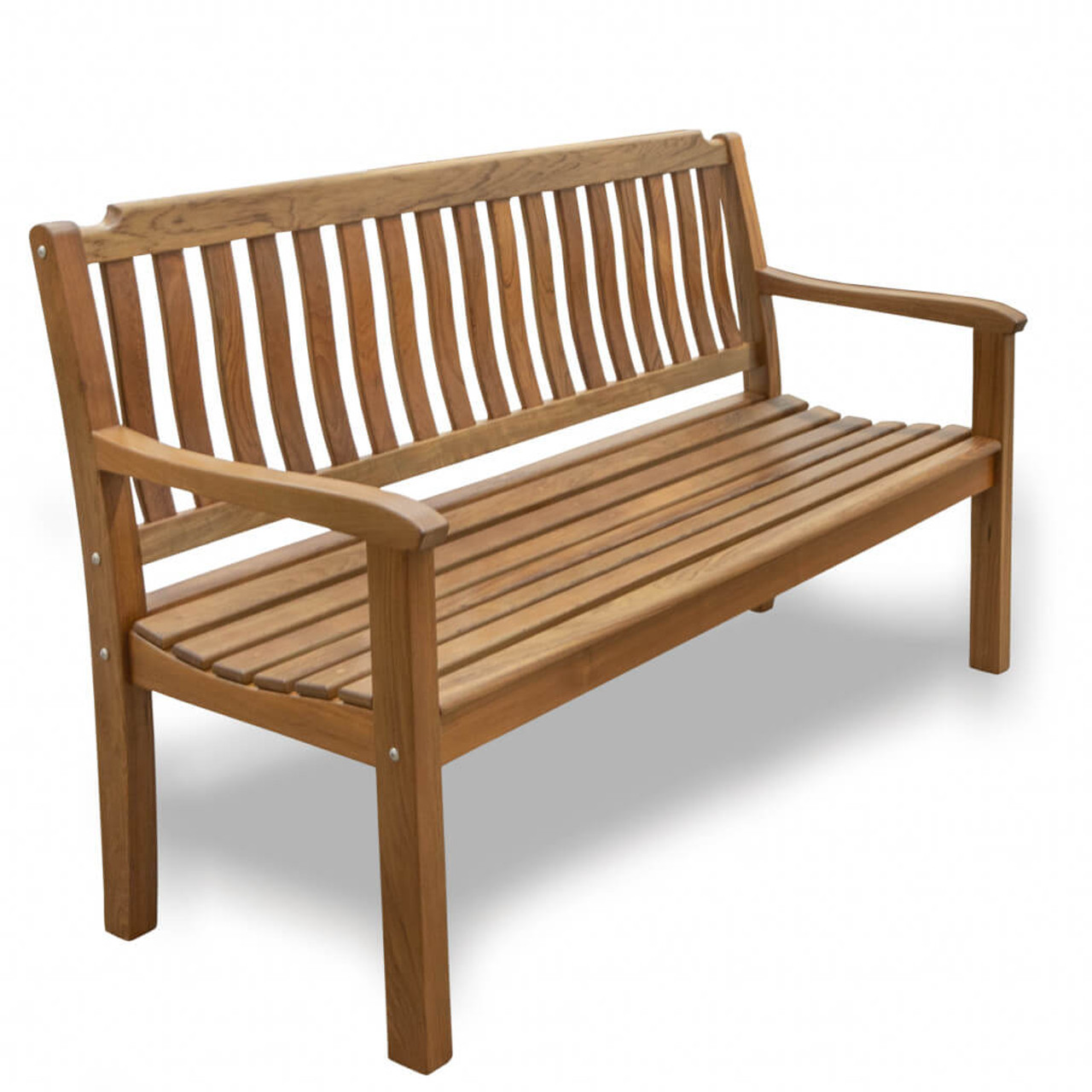 60" Teak Solid Wood Garden Bench