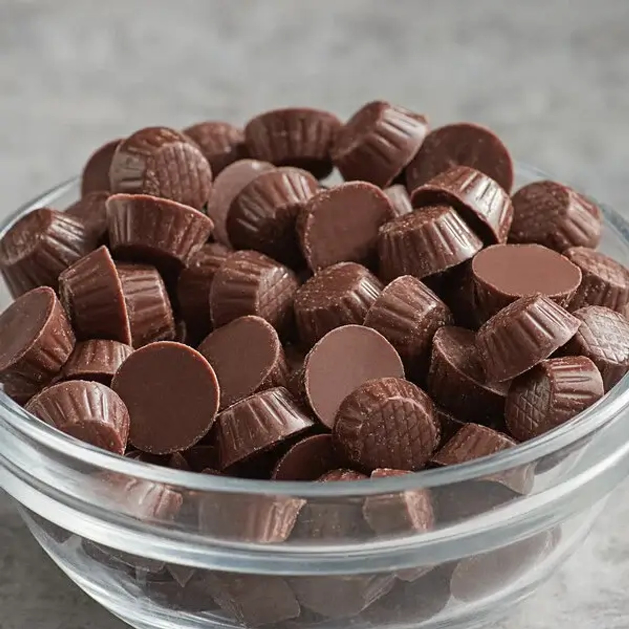 TOPPERS Mini Milk Chocolate Peanut Butter Cup Topping - 10 lb Bag | Whole Candy - Chicken Pieces
