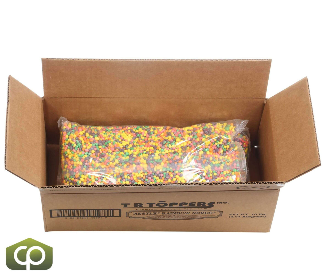 TOPPERS Nerds® Rainbow Candy Ice Cream Topping - 5 lb | Colorful Tangy Crunch - Chicken Pieces