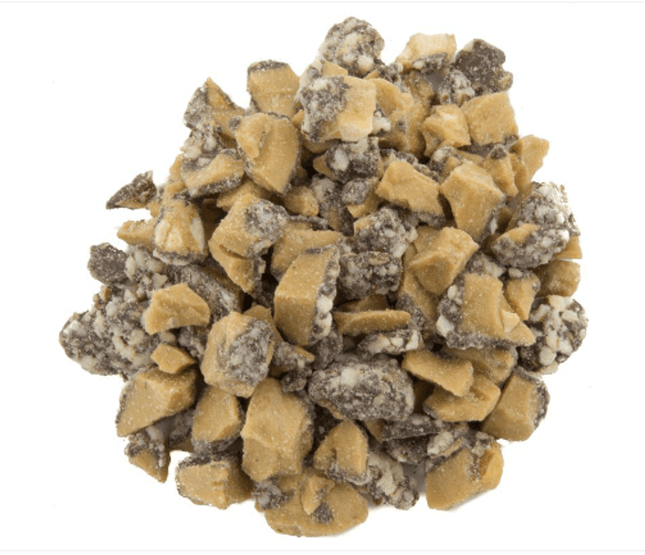 TOPPERS Chopped Brown & Haley Almond Roca Topping - 5 lb | Buttery Toffee Crunch - Chicken Pieces