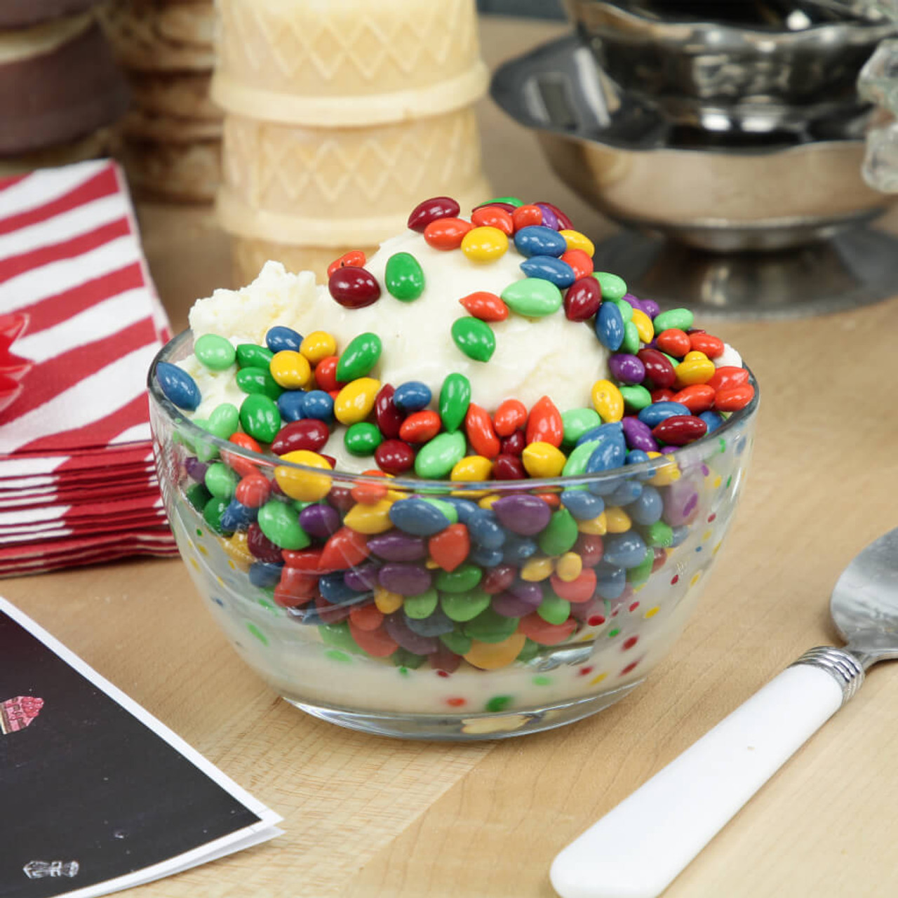 TOPPERS Chocolate Covered Sunflower Seed Candy Gems Topping - 5 lb - Chicken Pieces