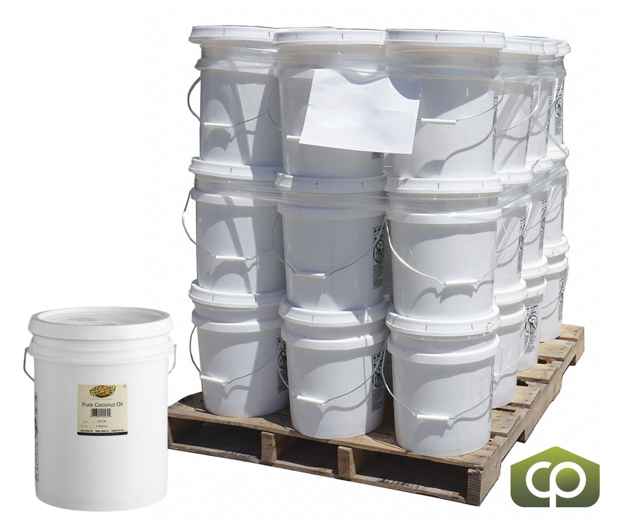 Golden Barrel 5 Gallon (38 lb.) Coconut Oil Refined Free Cooking Oil (36/Case) - Chicken Pieces