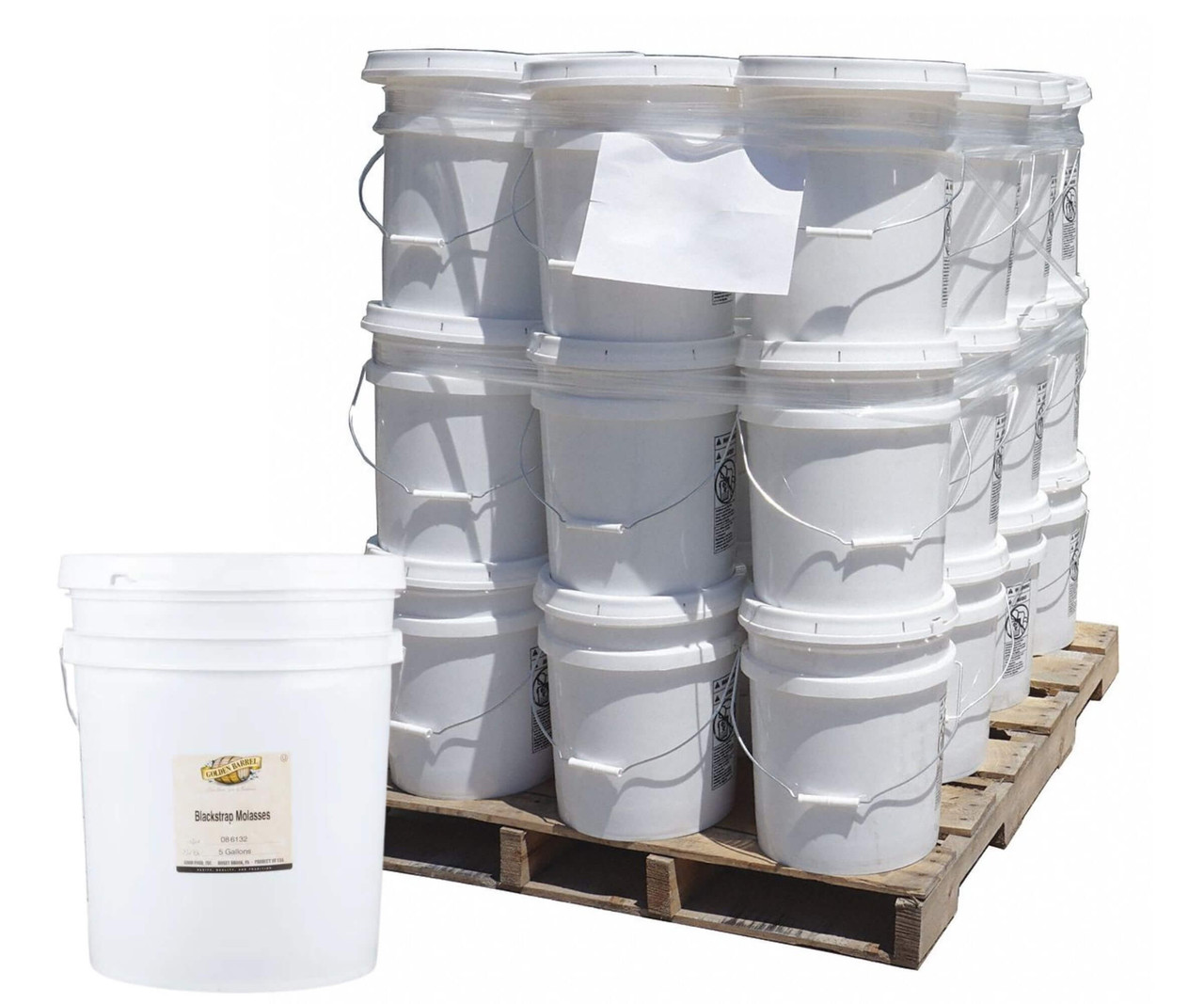 Golden Barrel 5 Gallon Blackstrap Molasses Bulk Food Service I Pallet of 36 I Total 72 Gallons - Chicken Pieces