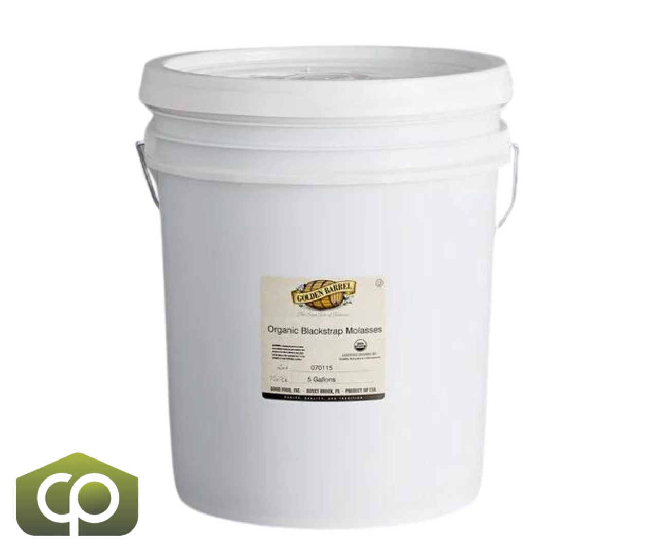 Golden Barrel 5 Gallon Organic Sulfur-Free Blackstrap Molasses - Nutrient-Rich Flavor Bulk Food Service I Pallet of 36 I Total 72 Gallons - Chicken Pieces