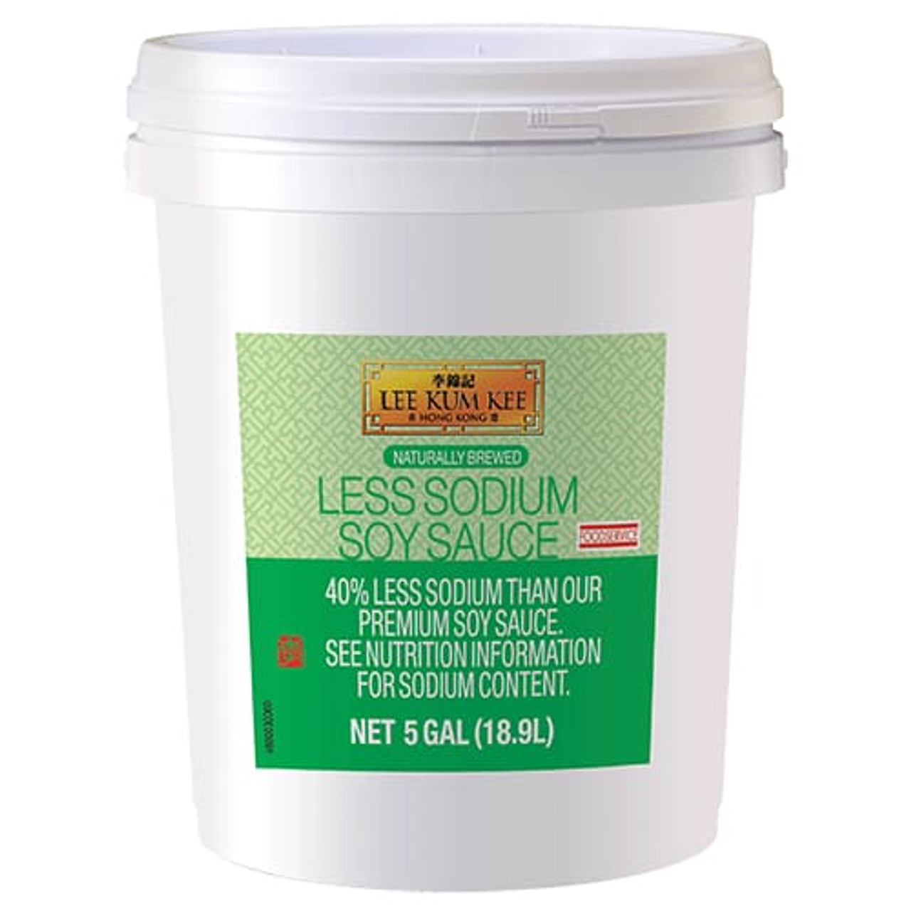 Lee Kum Kee Less Sodium Soy Sauce 5 Gallon - Healthier Option for High-Volume Bulk Food Service I Pallet of 36 I Total 72 Gallons - Chicken Pieces