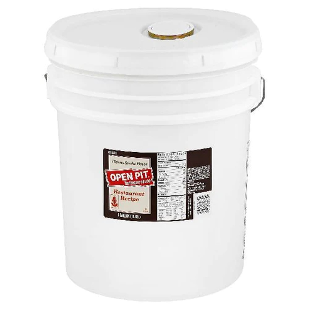 Open Pit 5 Gallon Hickory Smoke BBQ Sauce Pail - Bold & Authentic Flavor - Chicken Pieces
