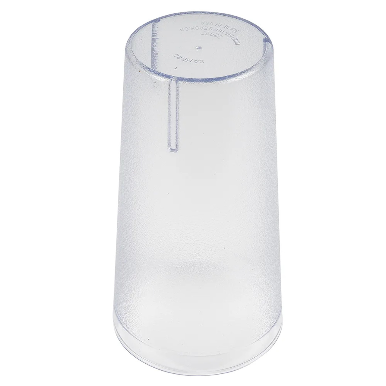 Cambro 32 oz Clear Textured Plastic Tumbler (24/Case) Stain-Resistant Drinkware - Chicken Pieces