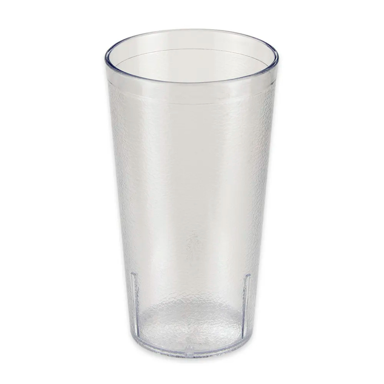 GET 16 oz Clear Textured Plastic Tumbler (72/Case) - Durable Drinkware - Chicken Pieces