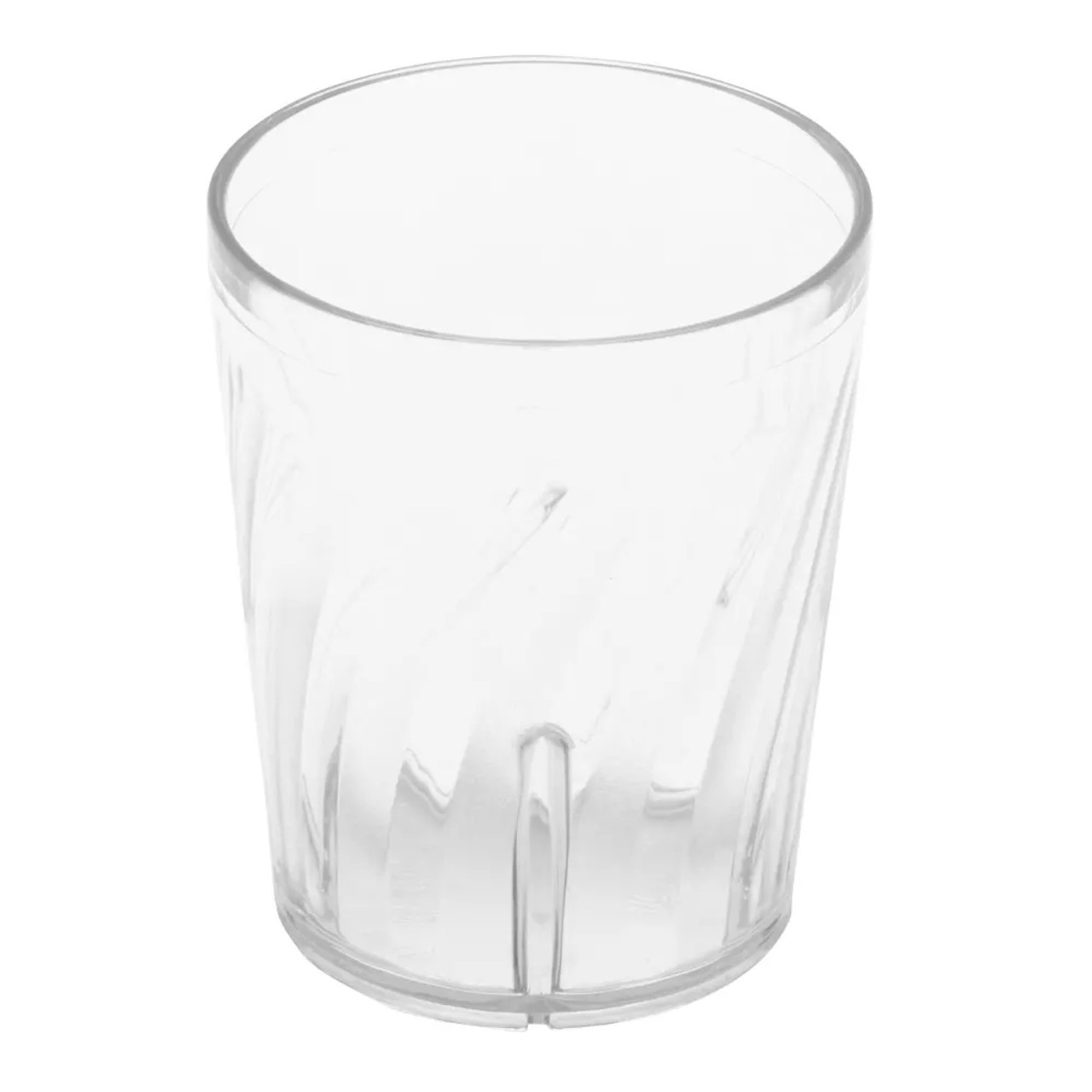 GET 6 oz Juice Tumbler, Plastic, Clear (72/Case) - Durable, Textured Drinkware - Chicken Pieces