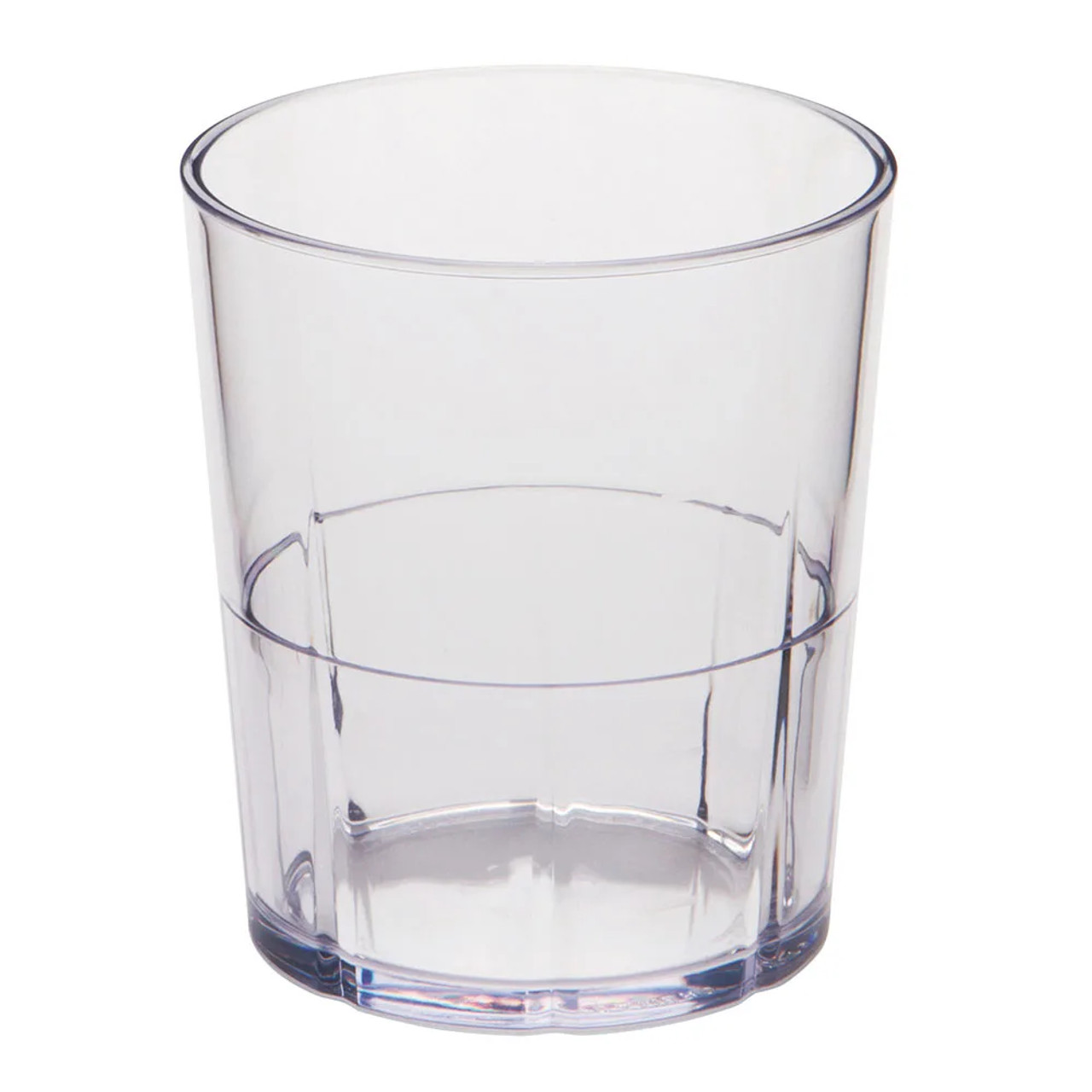 Cambro 6 oz Clear Plastic Tumbler (36/Case) - Chip-Resistant Drinkware - Chicken Pieces