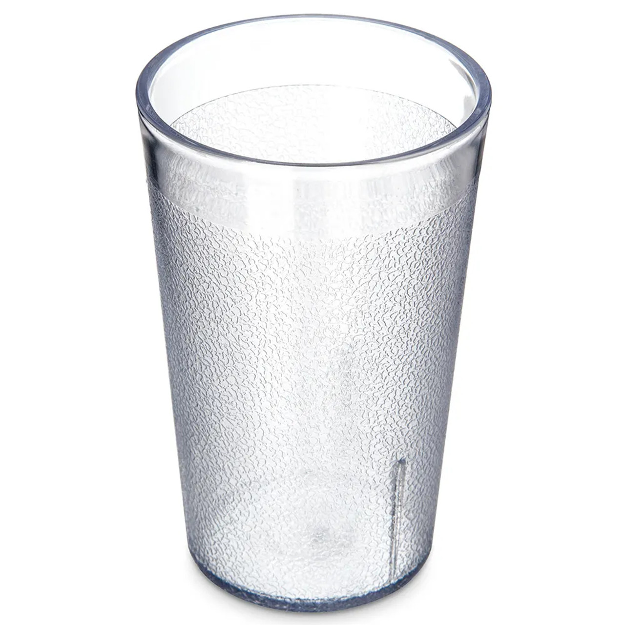 Carlisle 9 1/2 oz Clear Textured Plastic Tumbler (72/Case) - Durable Drinkware - Chicken Pieces