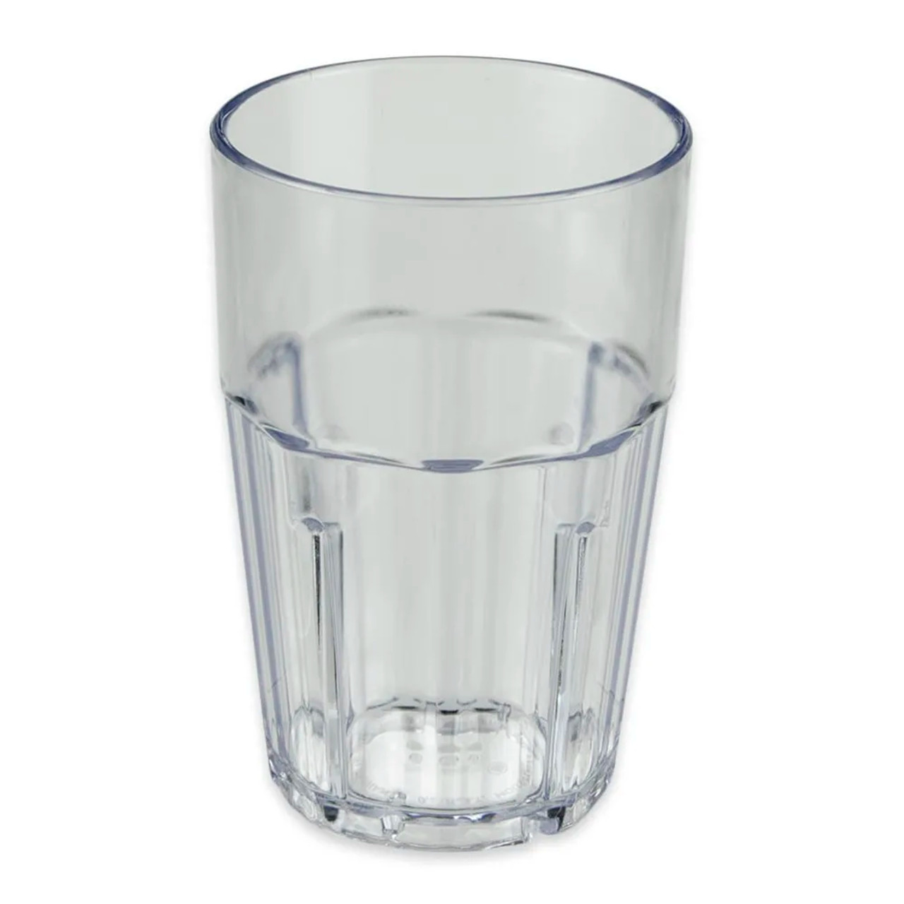 GET 10 oz Clear Plastic Double Rocks Tumbler (72/Case) - Stackable Drinkware - Chicken Pieces