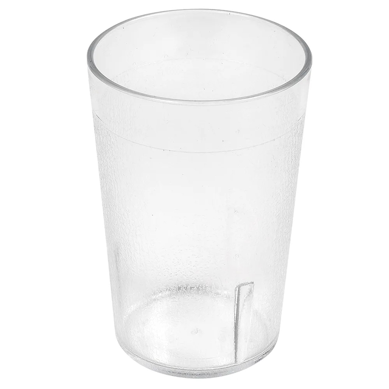 Cambro 7 4/5 oz Clear Textured Plastic Tumbler (24/Case) - Scratch-Resistant - Chicken Pieces