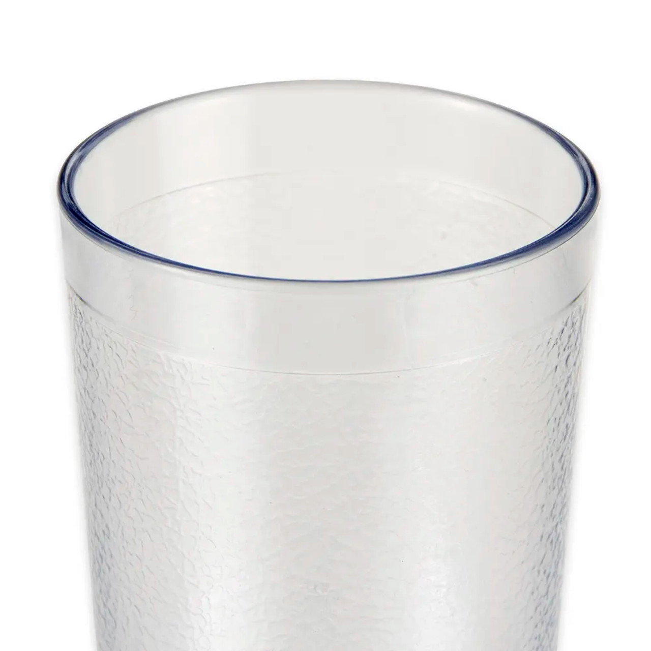 GET 5 oz Clear Textured Plastic Tumbler (72/Case) - Durable, BPA-Free Drinkware - Chicken Pieces