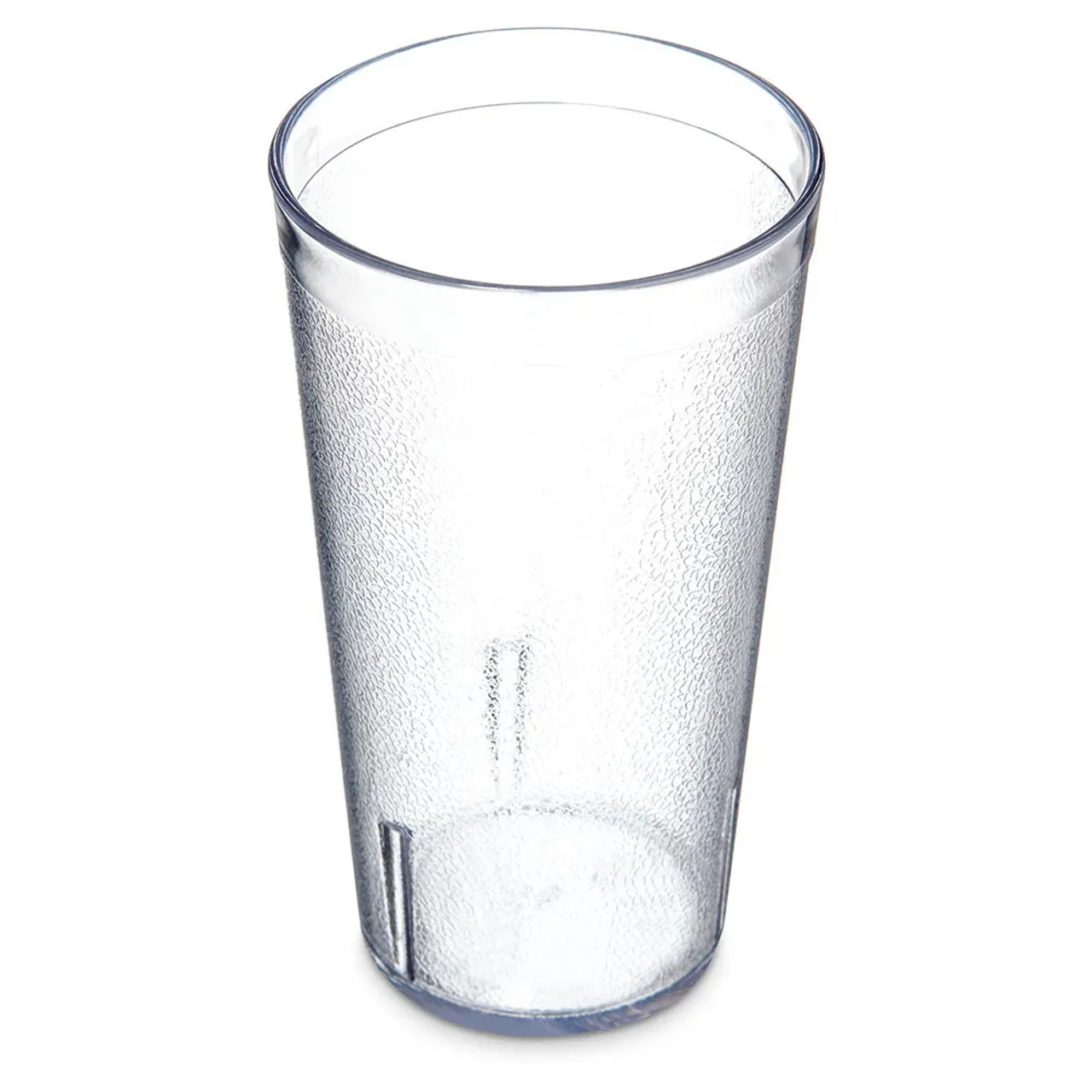 Carlisle 16 oz Clear Textured Plastic Tumbler (72/Case) -  Stackable Drinkware - Chicken Pieces