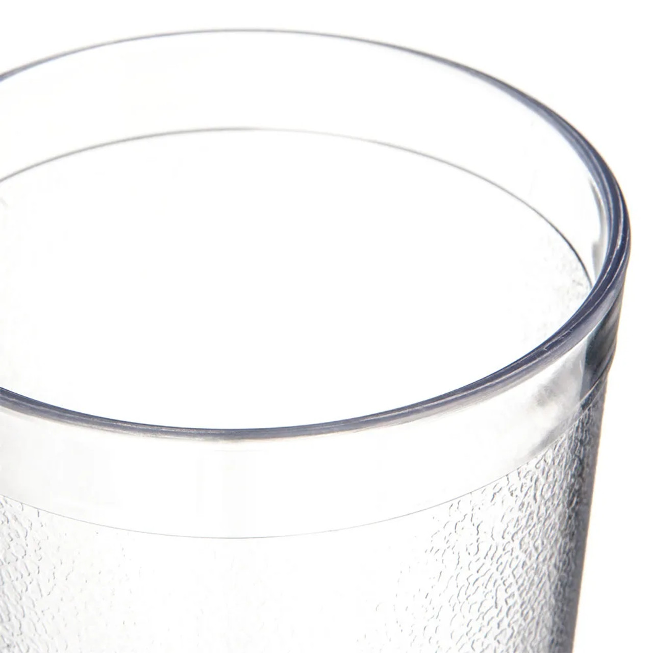 Carlisle 16 oz Clear Textured Plastic Tumbler (72/Case) -  Stackable Drinkware - Chicken Pieces
