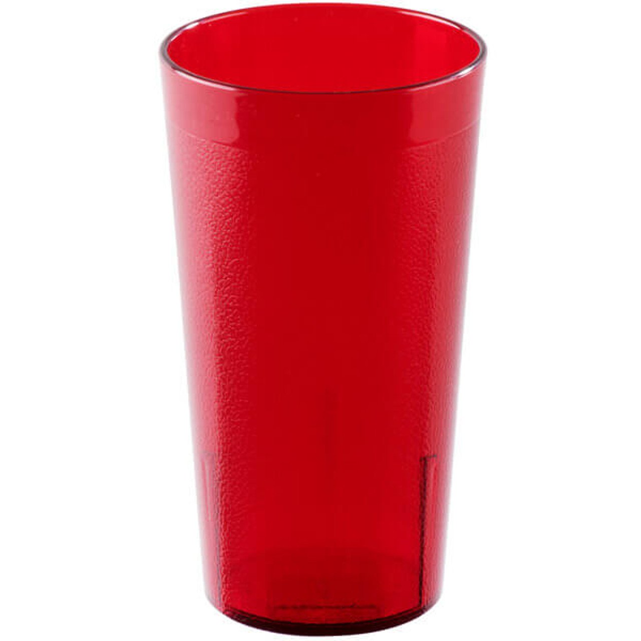 Cambro 16 2/5 oz Ruby Red Textured Plastic Tumbler (24/Case) - Resistant SAN - Chicken Pieces