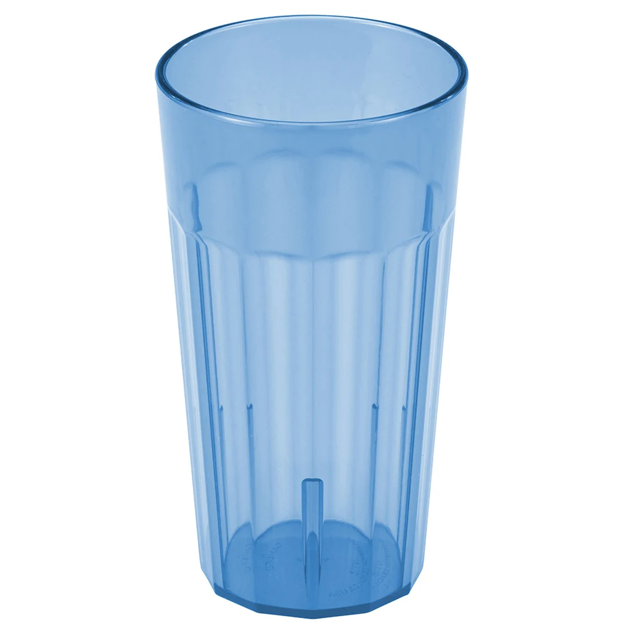 Cambro 22 oz Slate Blue Fluted Plastic Tumbler (36/Case) - Durable Tumbler - Chicken Pieces