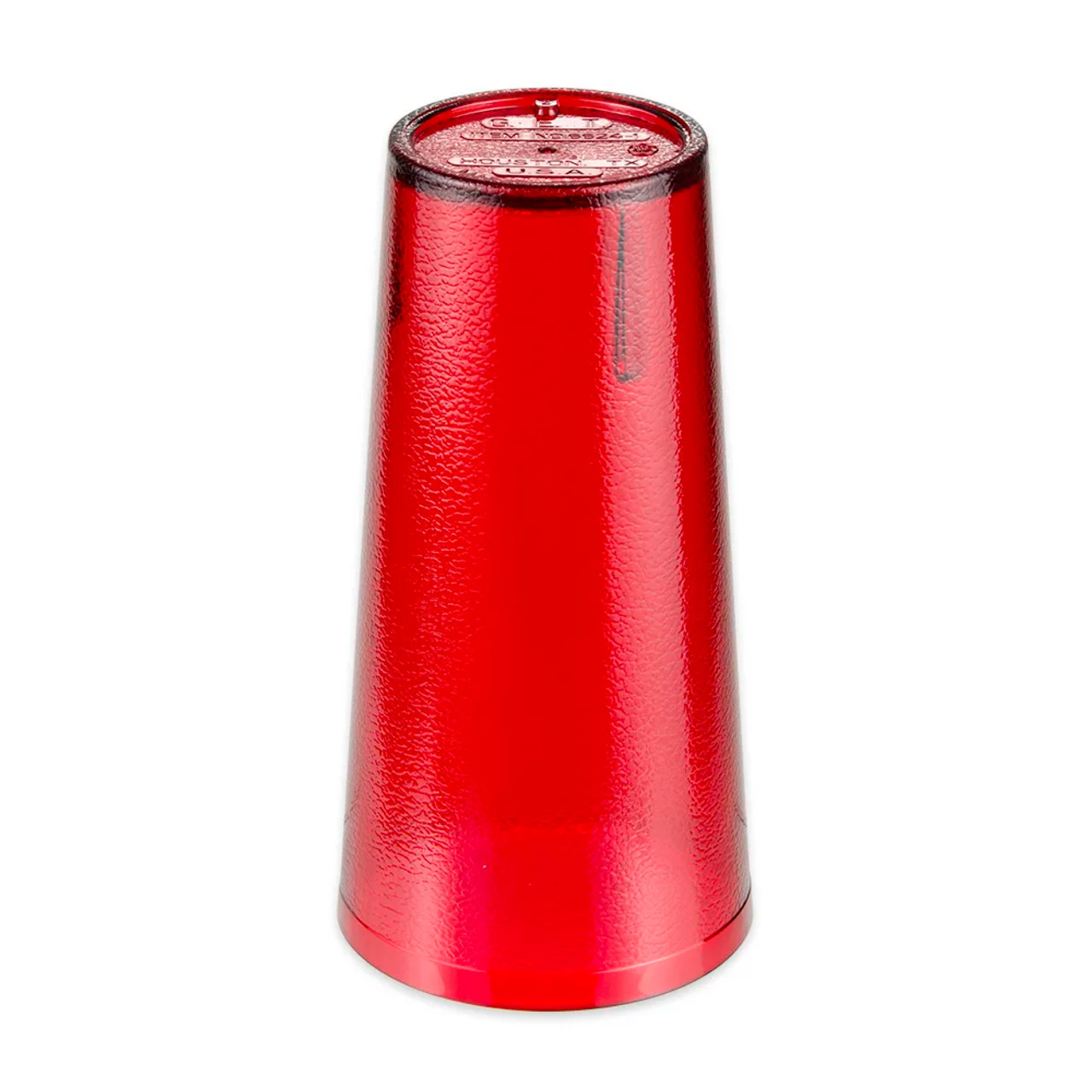 GET 24 oz Red Textured Plastic Tumbler (72/Case) - Durable Design - Chicken Pieces