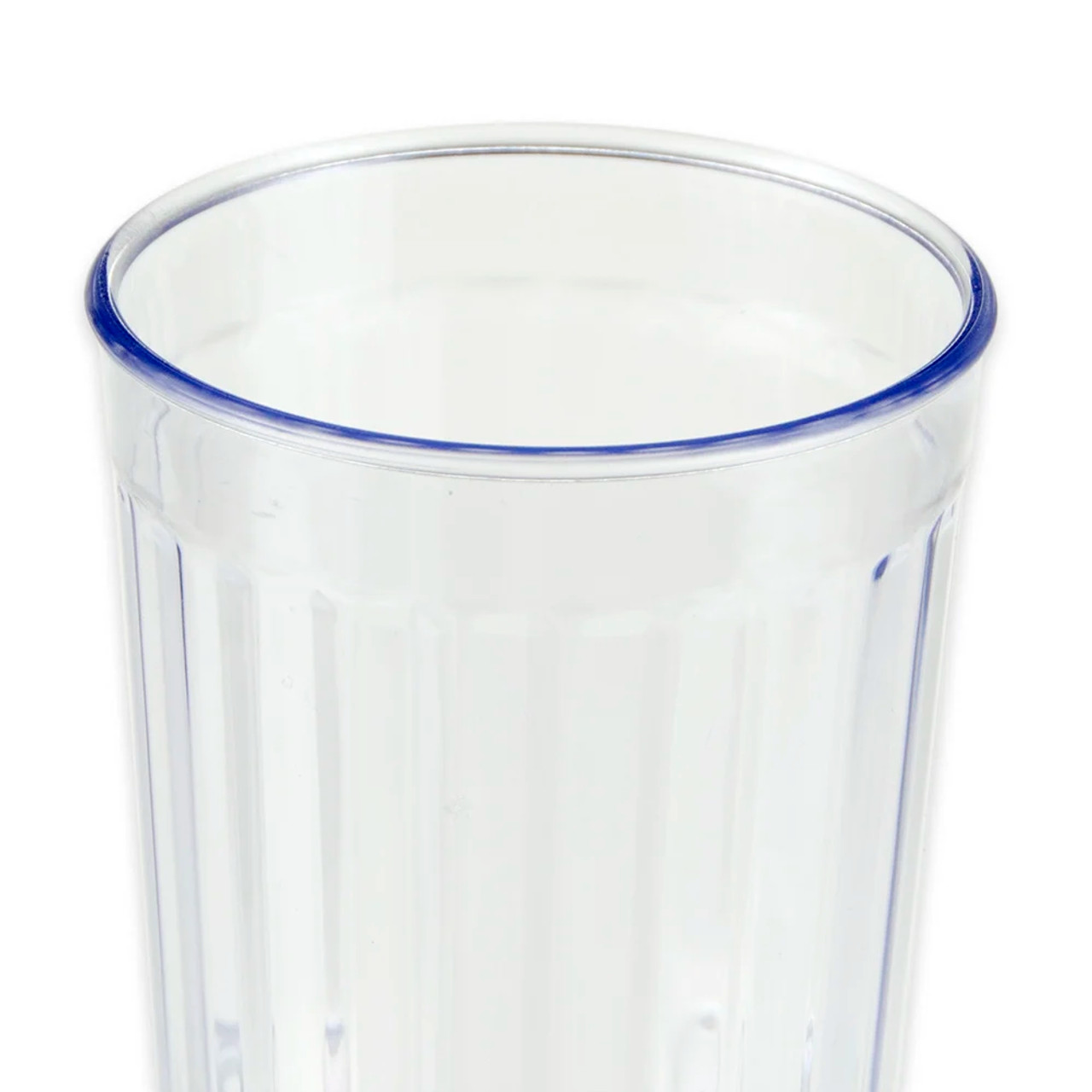 GET 12 oz Clear Textured Plastic Tumbler (72/Case) - Durable Material - Chicken Pieces