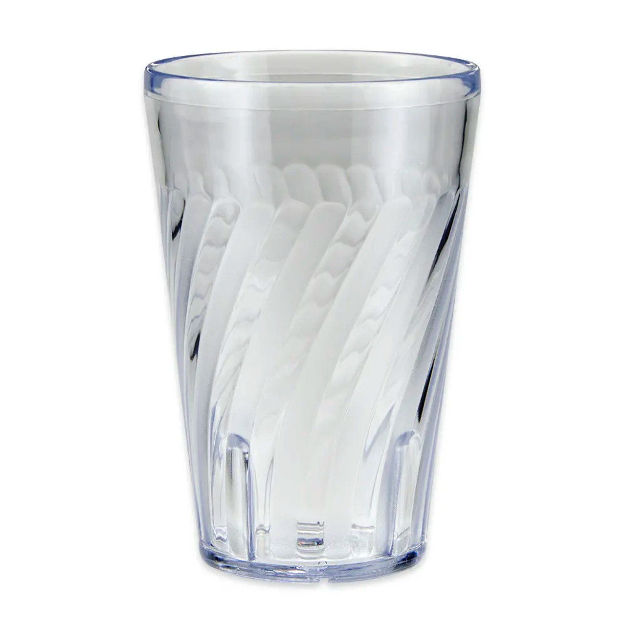 GET 16 oz Clear Textured Plastic Tumbler (72/Case) - Shatter-Resistant Material - Chicken Pieces