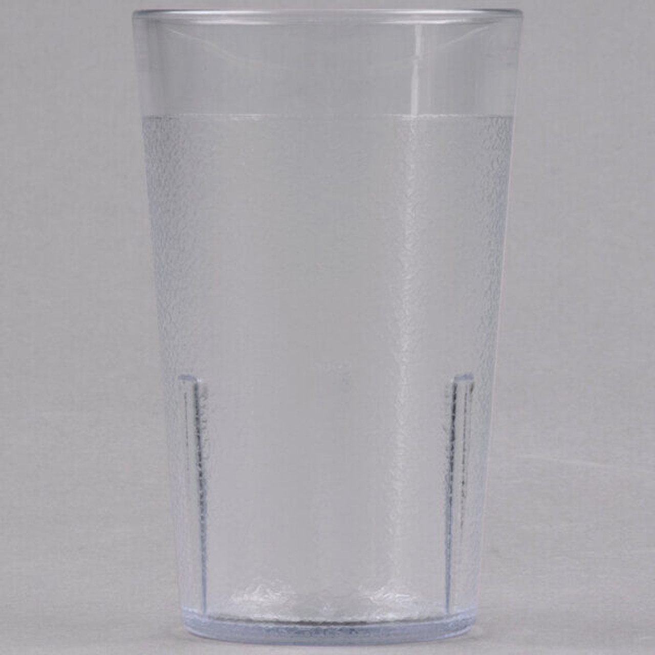 Cambro 5 1/5 oz Clear Textured Plastic Tumbler (72/Case) - Scratch-Resistant - Chicken Pieces