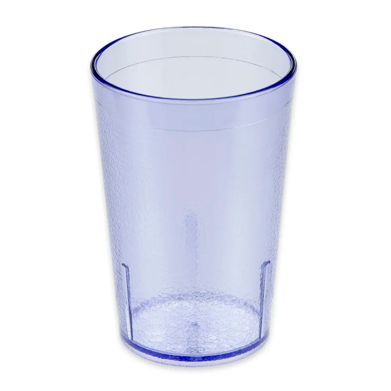 GET 8 oz Blue Textured Plastic Tumbler (72/Case) - Durable, Stackable Design - Chicken Pieces