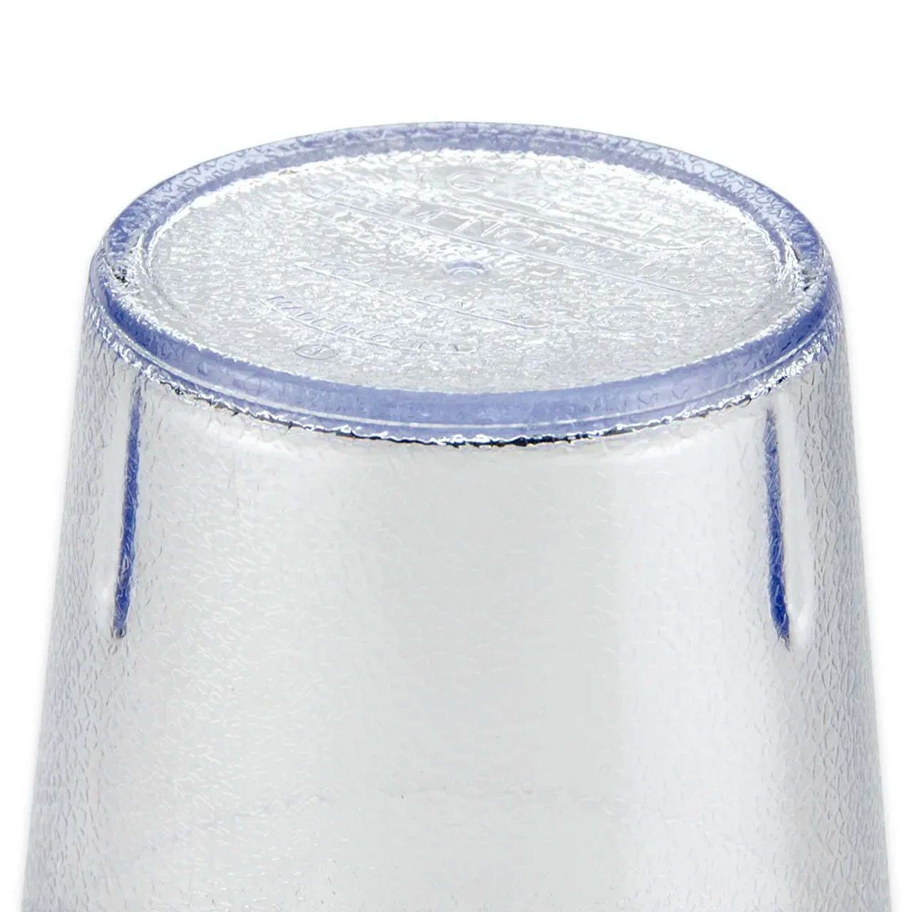 GET 10 oz Clear Textured Plastic Juice Tumbler (72/Case) - Durable SAN Material - Chicken Pieces