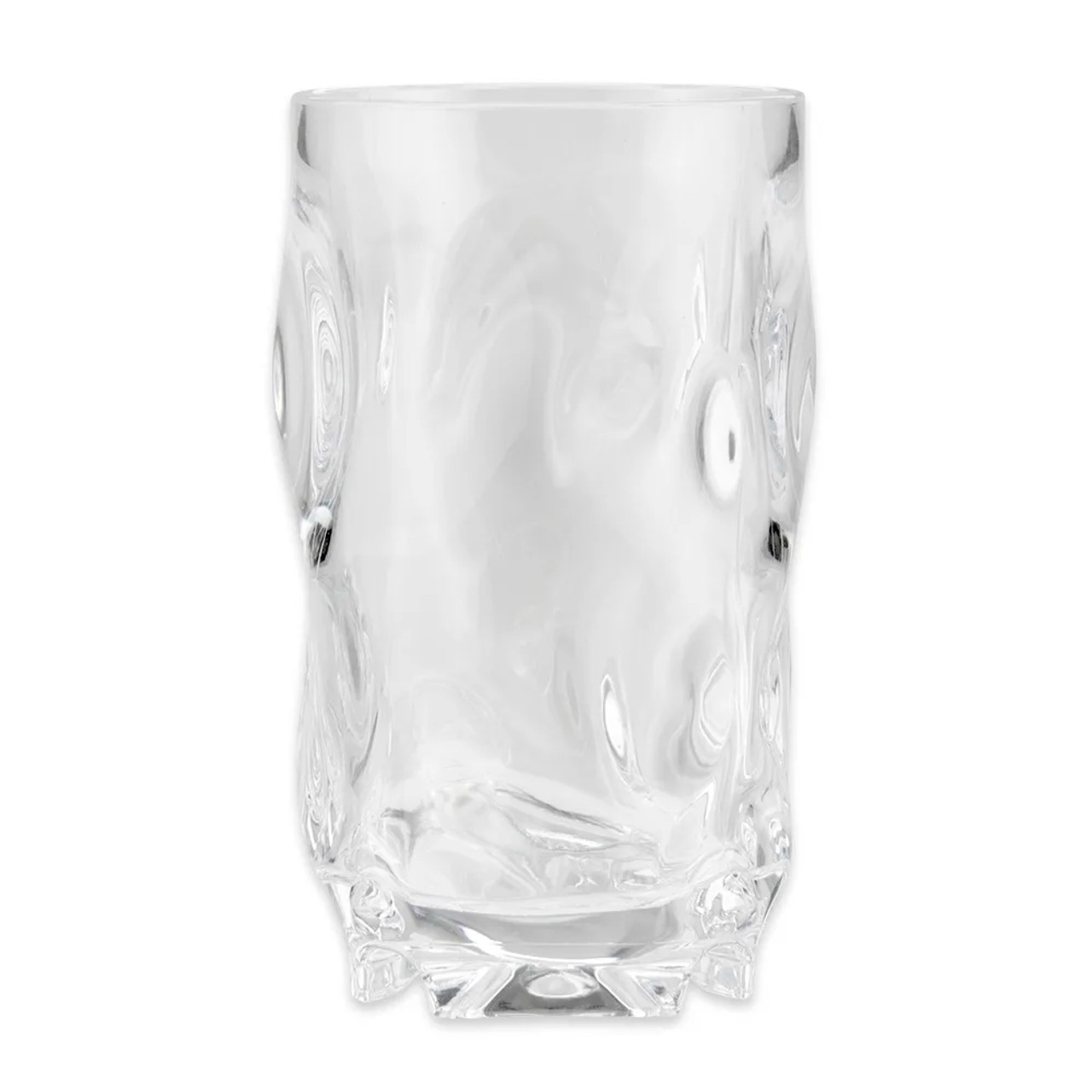 GET 16 oz Clear Plastic Tumbler (24/Case) - Stylish and Durable SAN Material - Chicken Pieces
