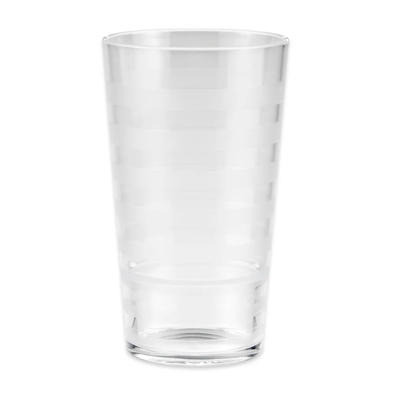 GET 12 oz Clear Plastic Tumbler (24/Case) - Orbis™ Pattern, Contemporary Design - Chicken Pieces