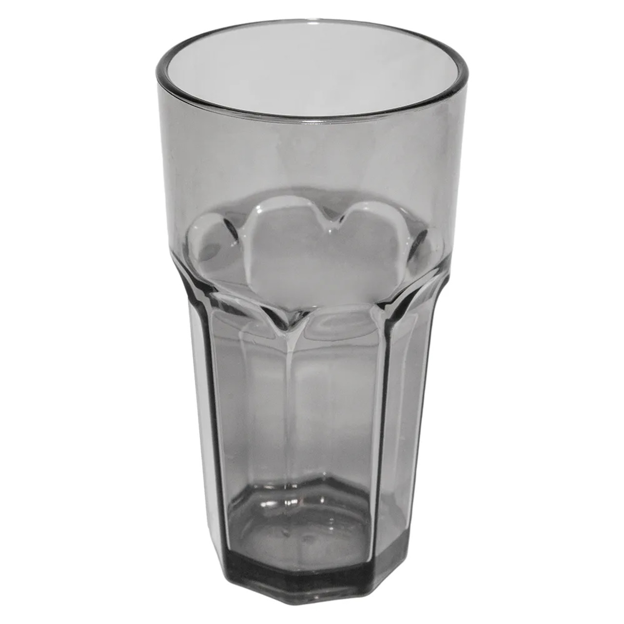 Carlisle 16 oz Louis™ Tumbler - Plastic, Smoke (24/Case) - BPA-Free - Chicken Pieces