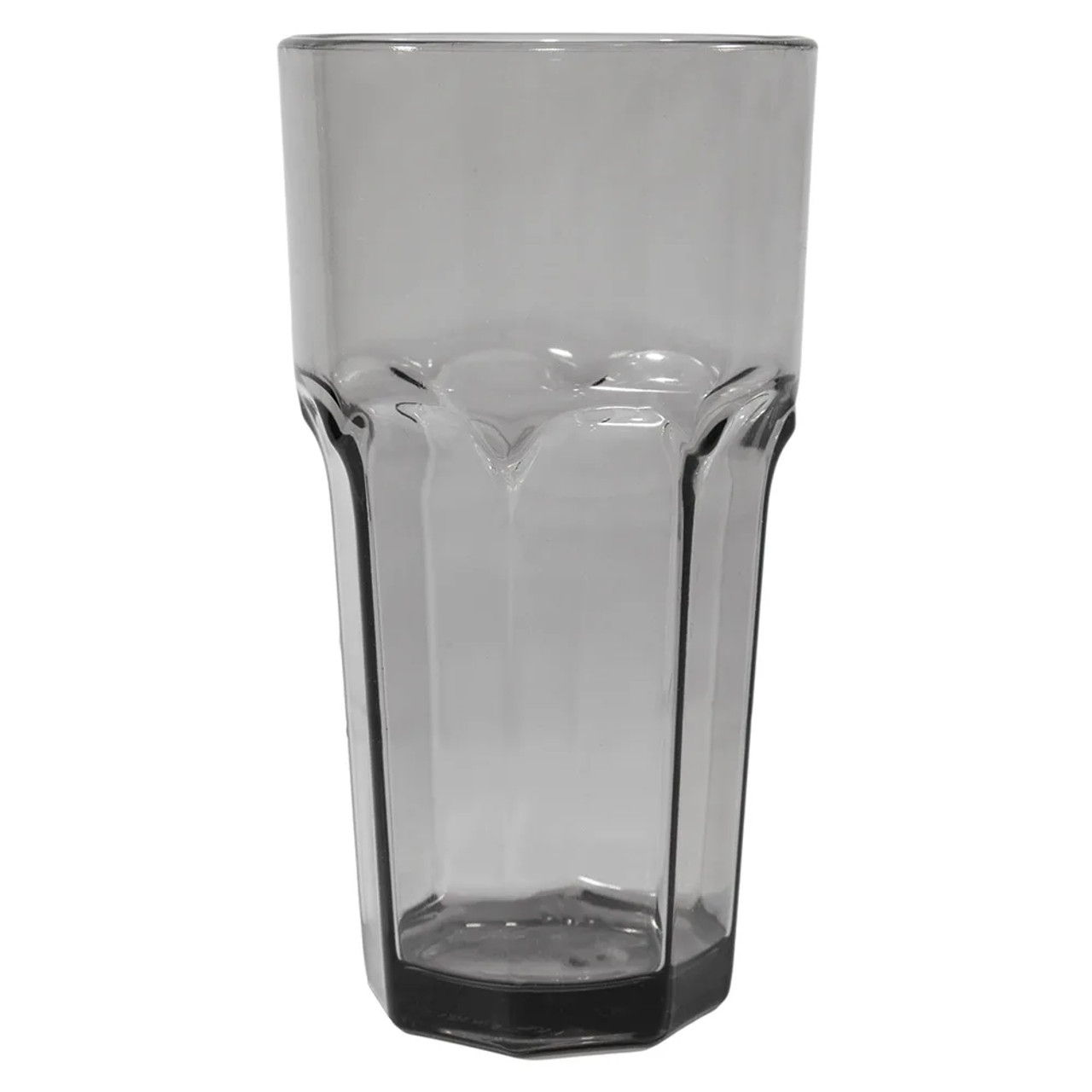 Carlisle 16 oz Louis™ Tumbler - Plastic, Smoke (24/Case) - BPA-Free - Chicken Pieces