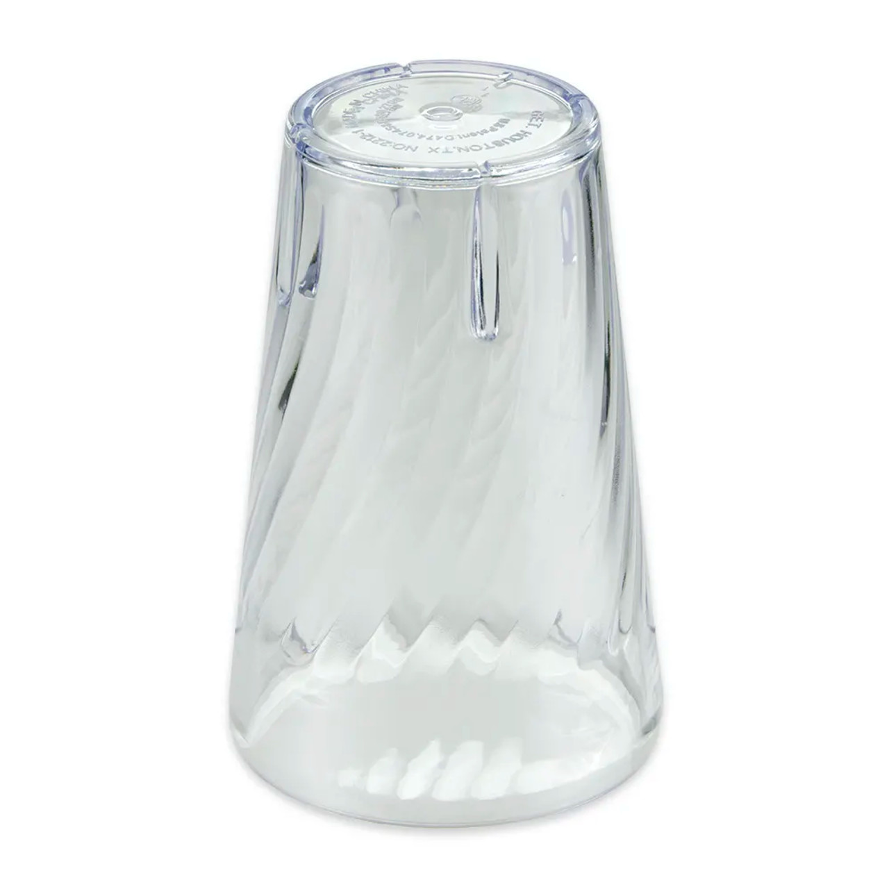 GET 12 oz Beverage Tumbler, Plastic, Clear (72/Case) - Durable SAN Material - Chicken Pieces