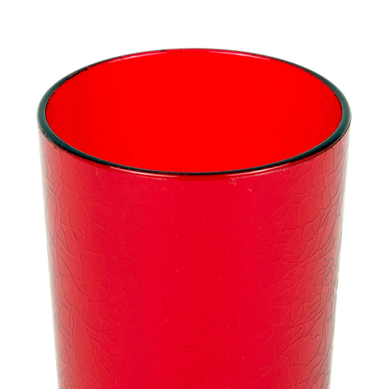 Cambro 16 oz Ruby Red Crackled Plastic Tumbler (36/Case) - SAN Material - Chicken Pieces