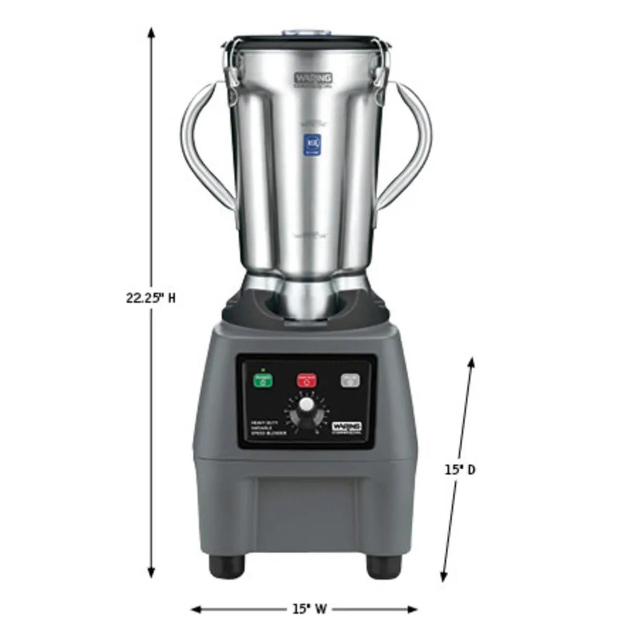 Waring Countertop Food Blender - 1-Gal Metal Container, Variable Speed Motor - Chicken Pieces