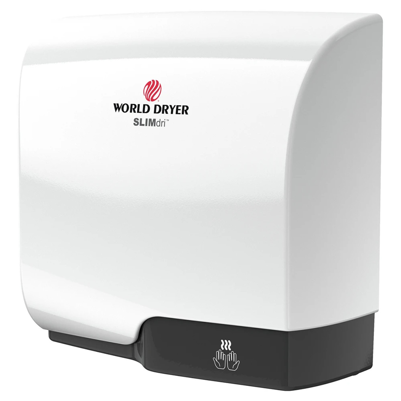 World Dryer Automatic Hand Dryer - 15 Second Dry Time, White Aluminum, 110-120V - Chicken Pieces