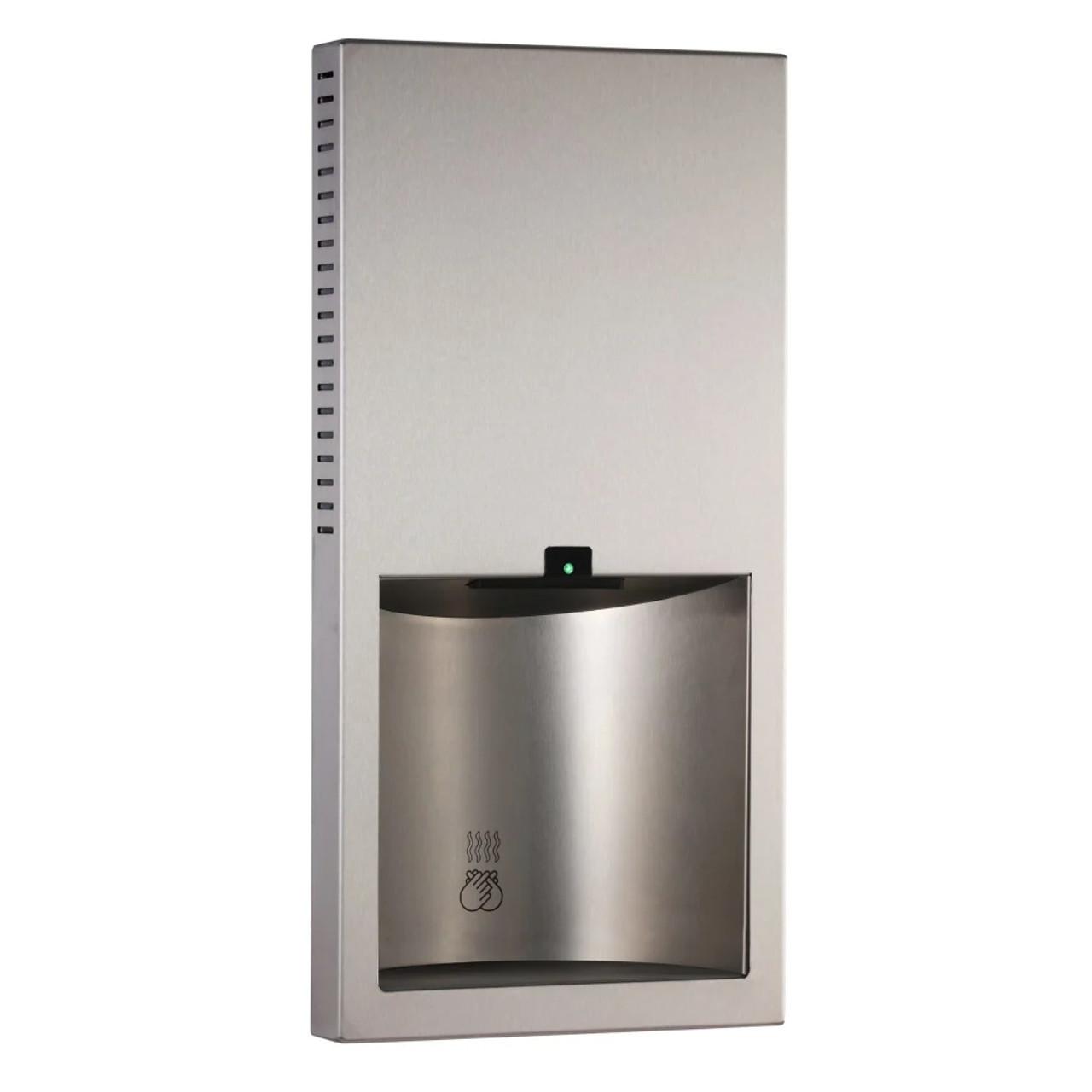 Bobrick Automatic Recessed Hand Dryer - 17 Second Dry Time, Stainless, 115V - Chicken Pieces