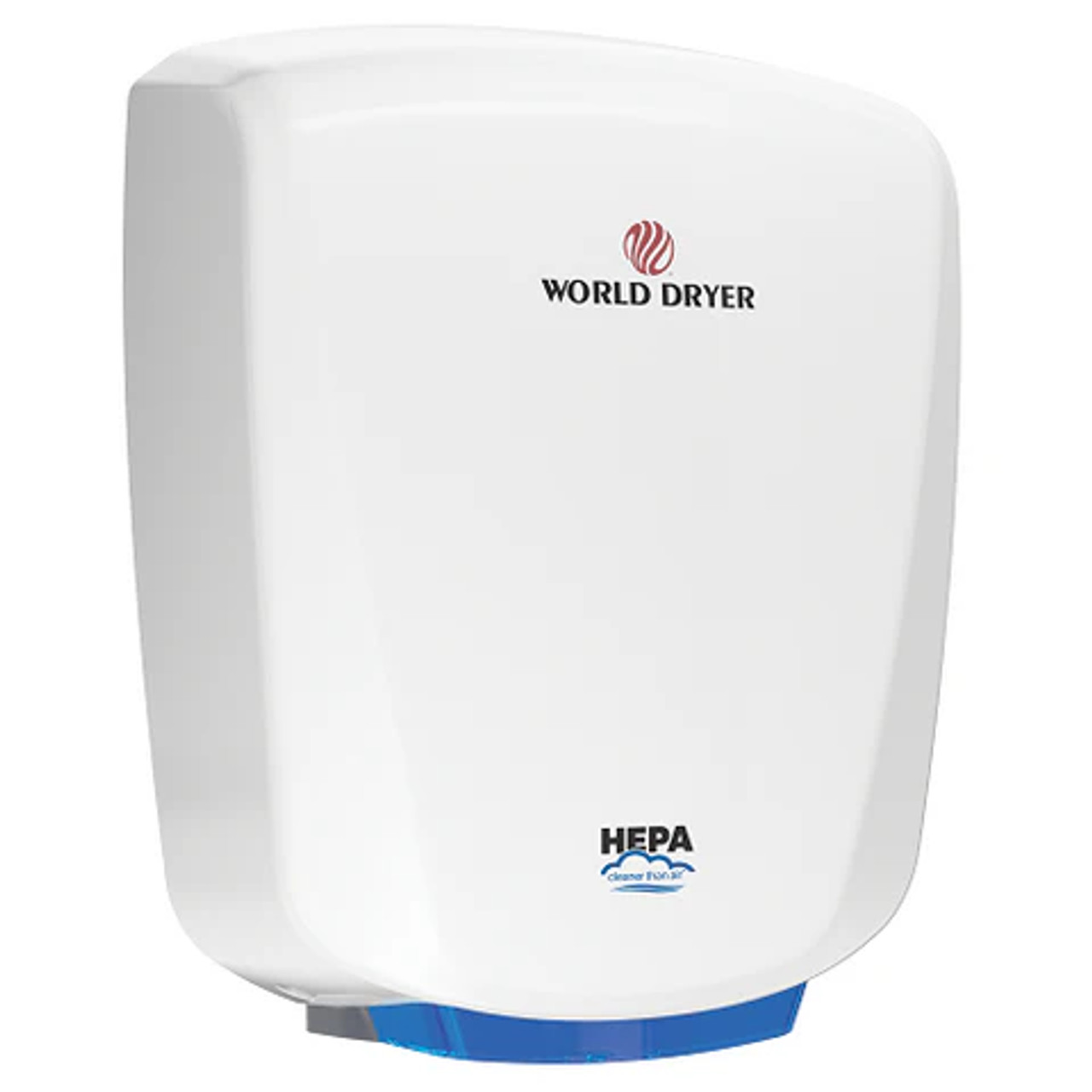 World Dryer Automatic Hand Dryer - 12 Second Dry Time, White Aluminum - Chicken Pieces