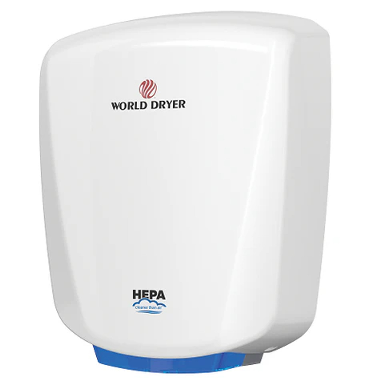 World Dryer Automatic Hand Dryer - 12 Second Dry Time, White Aluminum - Chicken Pieces