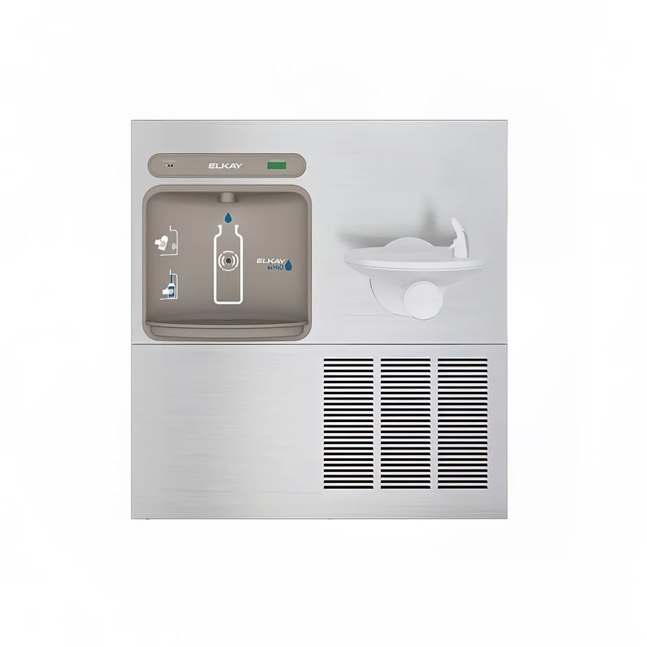 Elkay Wall Mount Bottle Filling Station - Refrigerated, Filtered - Chicken Pieces